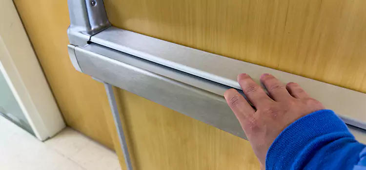 Installing a Push Bar on a Door Urbana